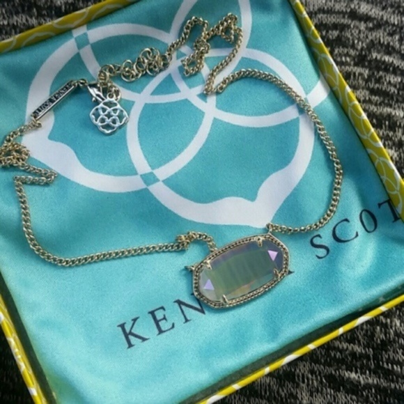 Kendra Scott Iridescent Slate Cat's Eye Dylan - Picture 6 of 7